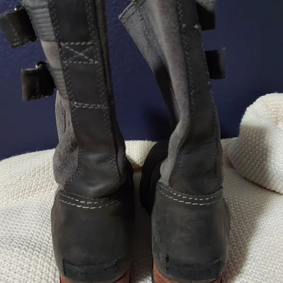Sorel Women's Major Pull On Boots in Gray - Picture 4 of 7